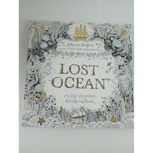 Lost Ocean : An Inky Adventure and Coloring Book for Adults by Johanna...